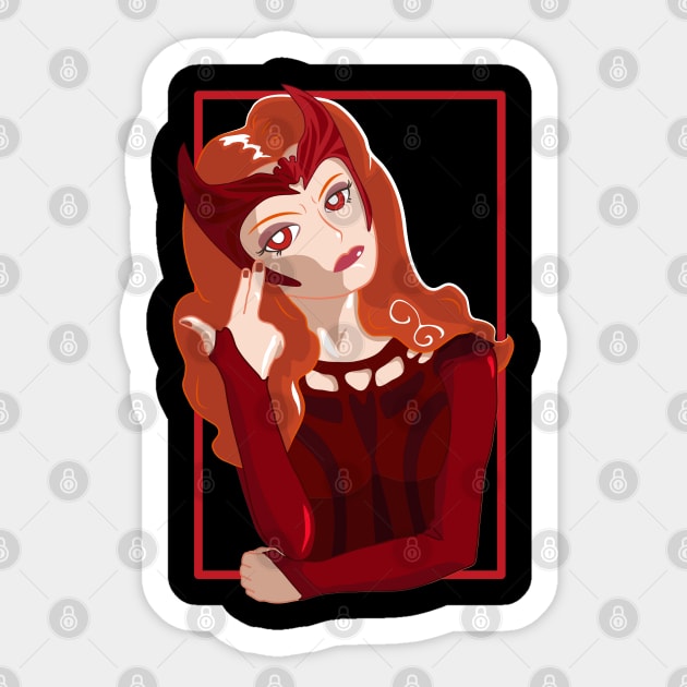 LA BRUJA ROJA Sticker by Lila Tochi World